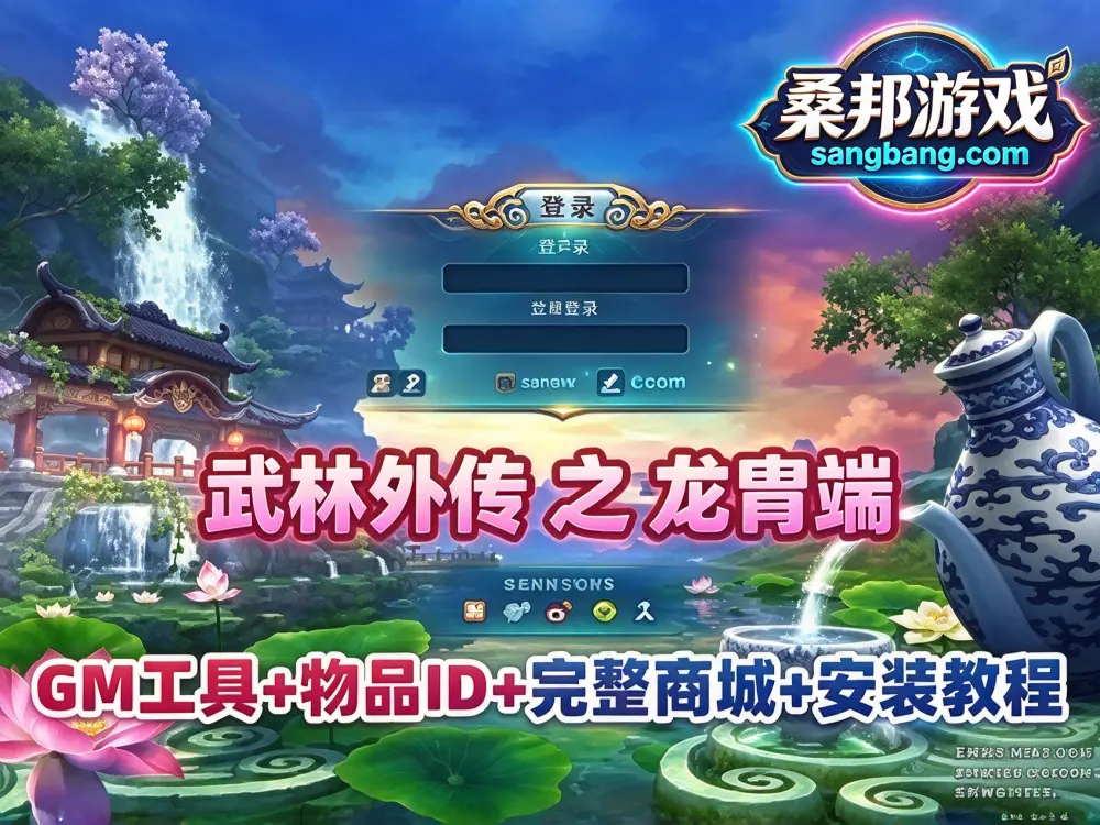 怀旧网单 武林外传之龙胄端单机版 GM邮件工具 全物品ID 新职业技能转职 完整商城+安装及使用教程
